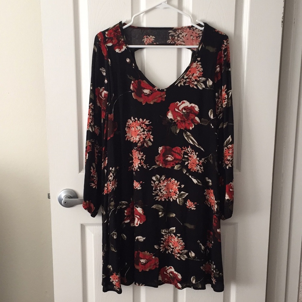 Mittoshop Floral Long-Sleeve Dress